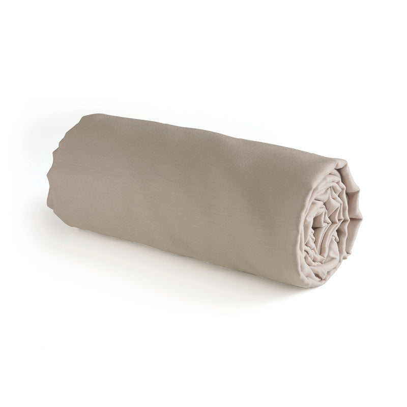 Drap plat satin de coton - Taupe - CXL by Christian Lacroix Maison