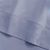 Drap plat satin de coton - Uni 1 baratta Bleu 02