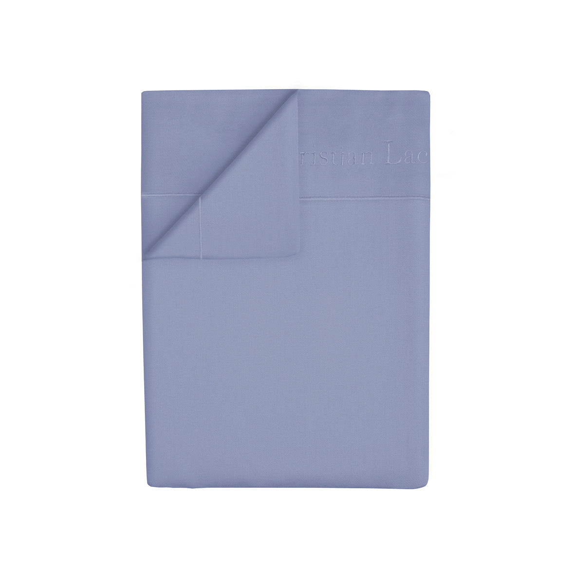 Drap plat satin de coton - Uni 1 baratta Bleu 02