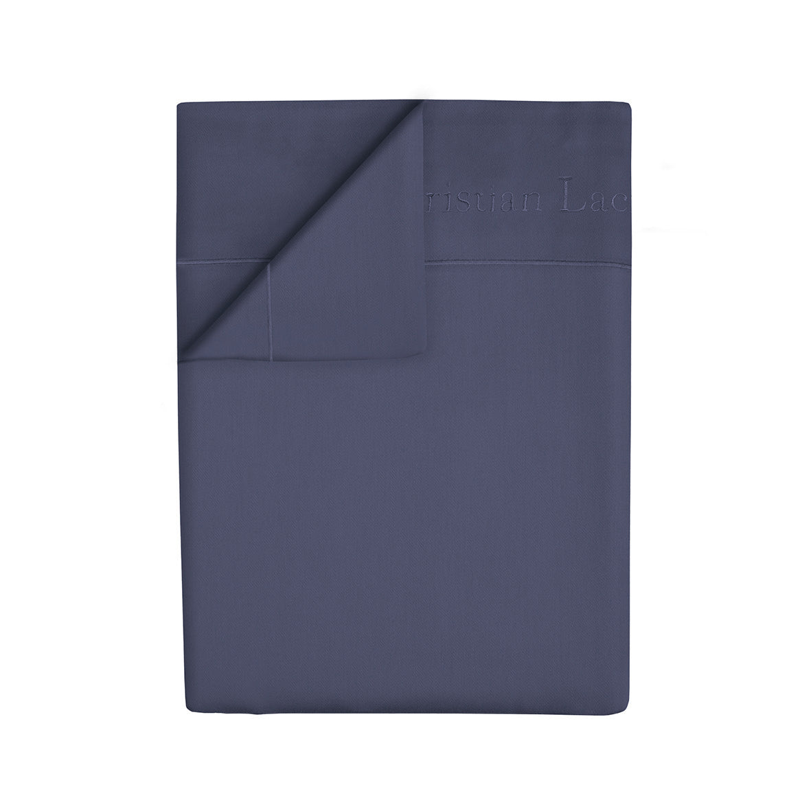 Drap plat satin de coton - Uni 1 baratta Bleu 06