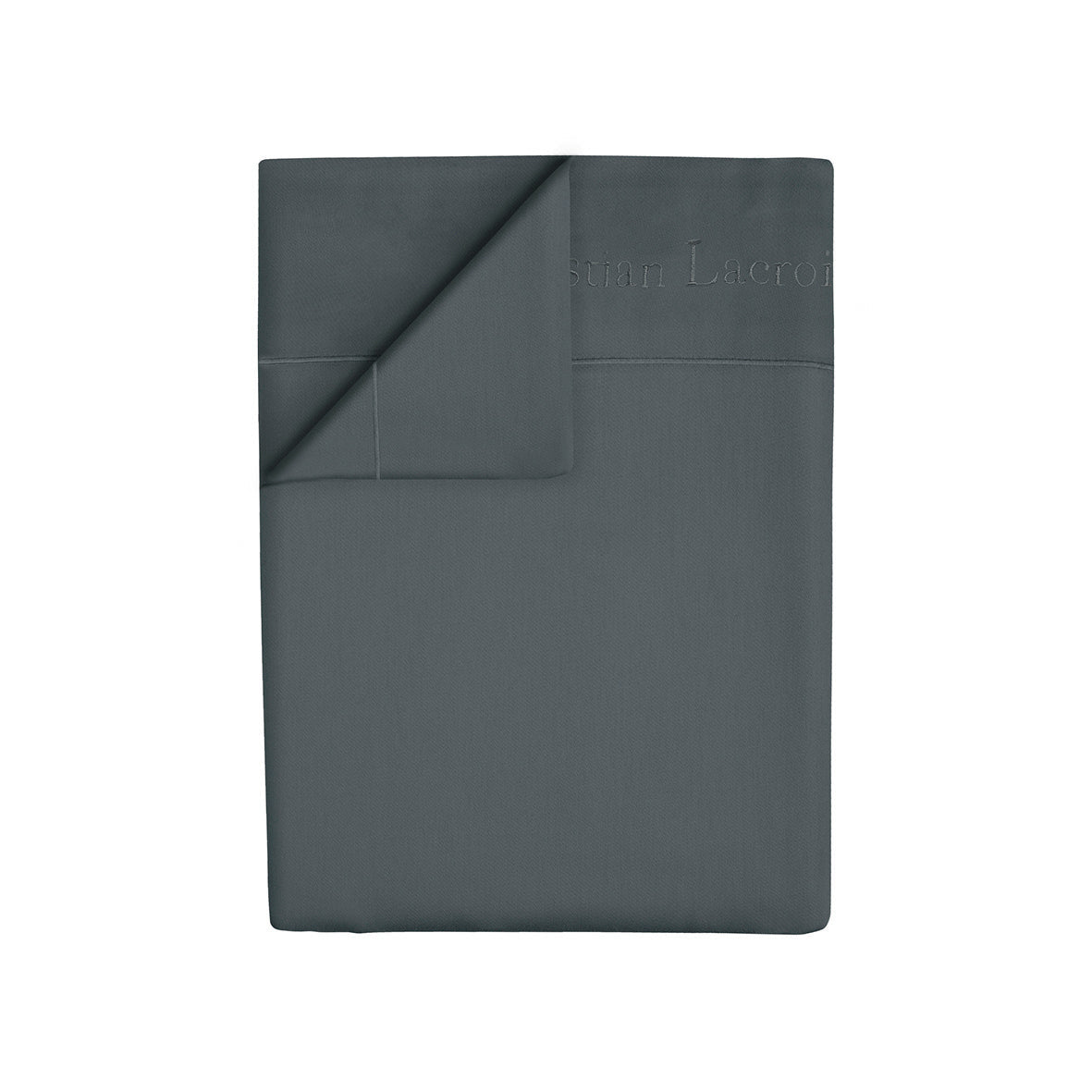 Drap plat satin de coton - Uni 1 baratta Gris 02