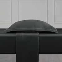 Drap plat satin de coton - Uni 1 baratta Gris 03
