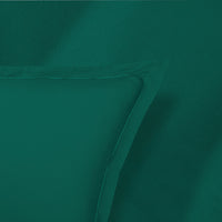Drap plat satin de coton - Uni 1 baratta Vert 02