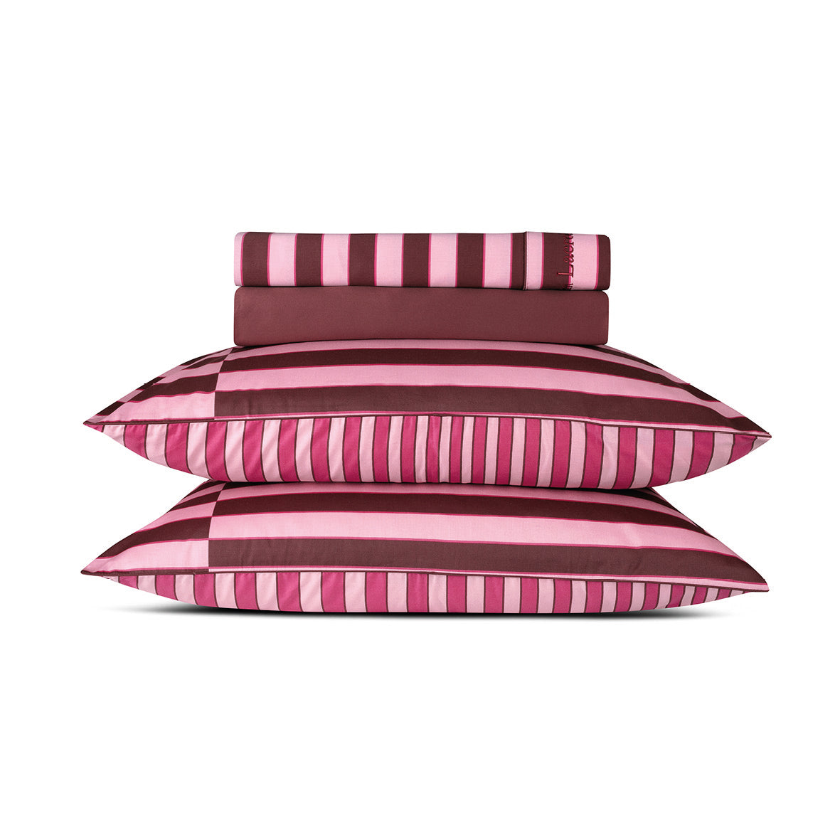 Ensemble de draps satin de coton - Eclat Rose