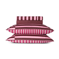 Ensemble de draps satin de coton - Eclat Rose