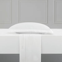 Ensemble de draps satin de coton - Uni 1 baratta Blanc 01