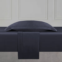 Ensemble de draps satin de coton - Uni 1 baratta Bleu 07