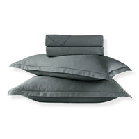 Ensemble de draps satin de coton - Uni 1 baratta Gris 02