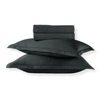 Ensemble de draps satin de coton - Uni 1 baratta Gris 03