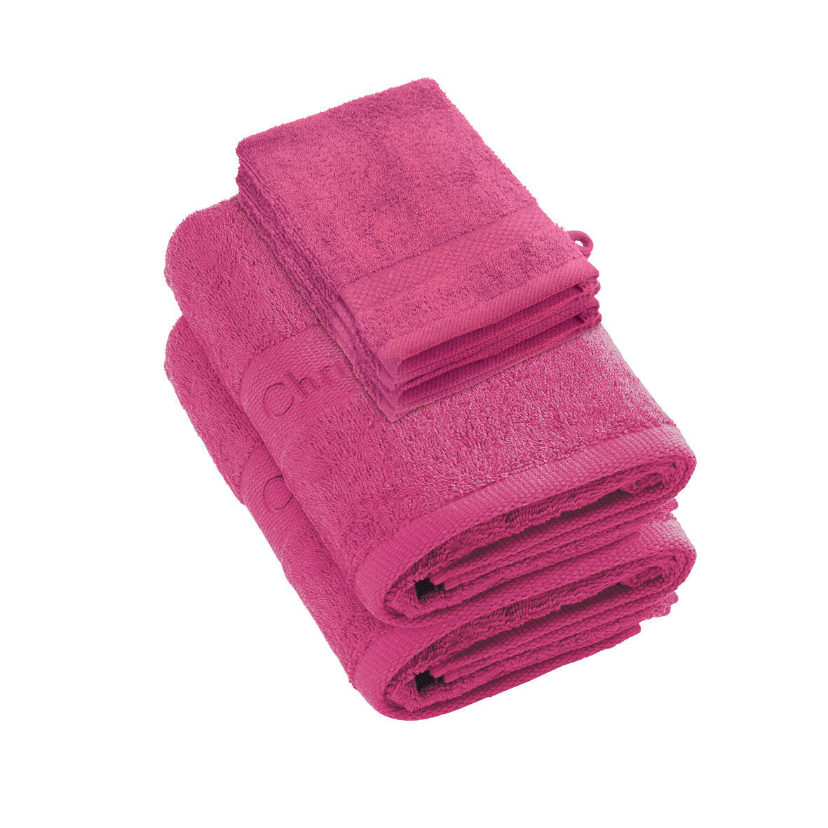 Ensemble de linge de bain 6 pièces (2 serviettes + 4 gants) - 100 % coton peigné - Azur - CXL by Christian Lacroix Maison