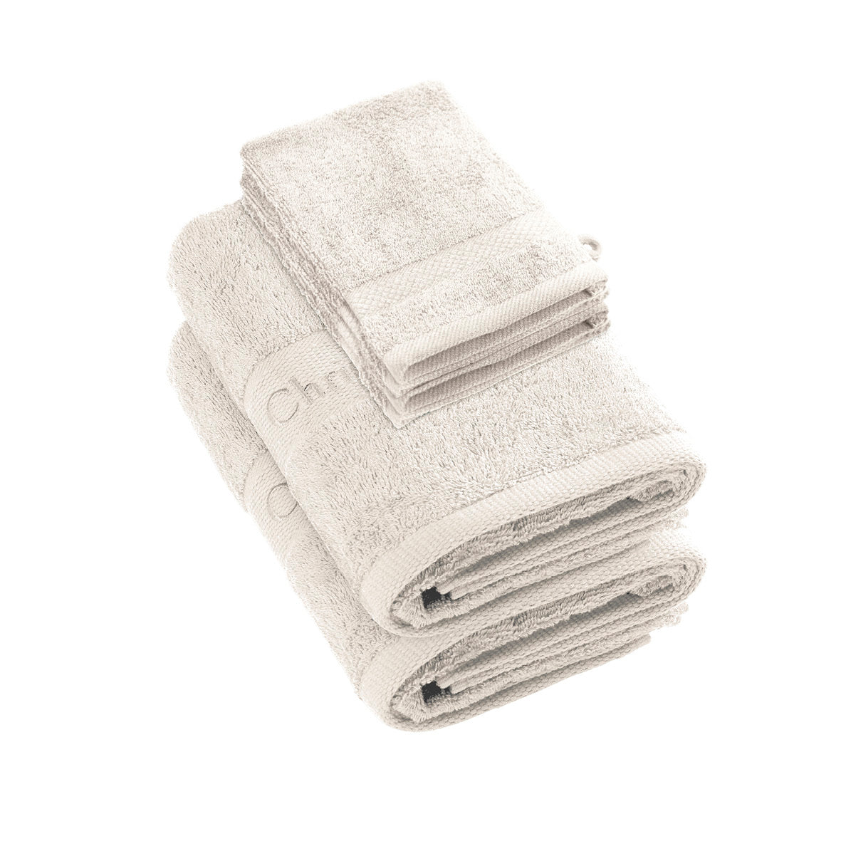 Ensemble de linge de bain 6 pièces (2 serviettes + 4 gants) - 100 % coton peigné - Azur - CXL by Christian Lacroix Maison