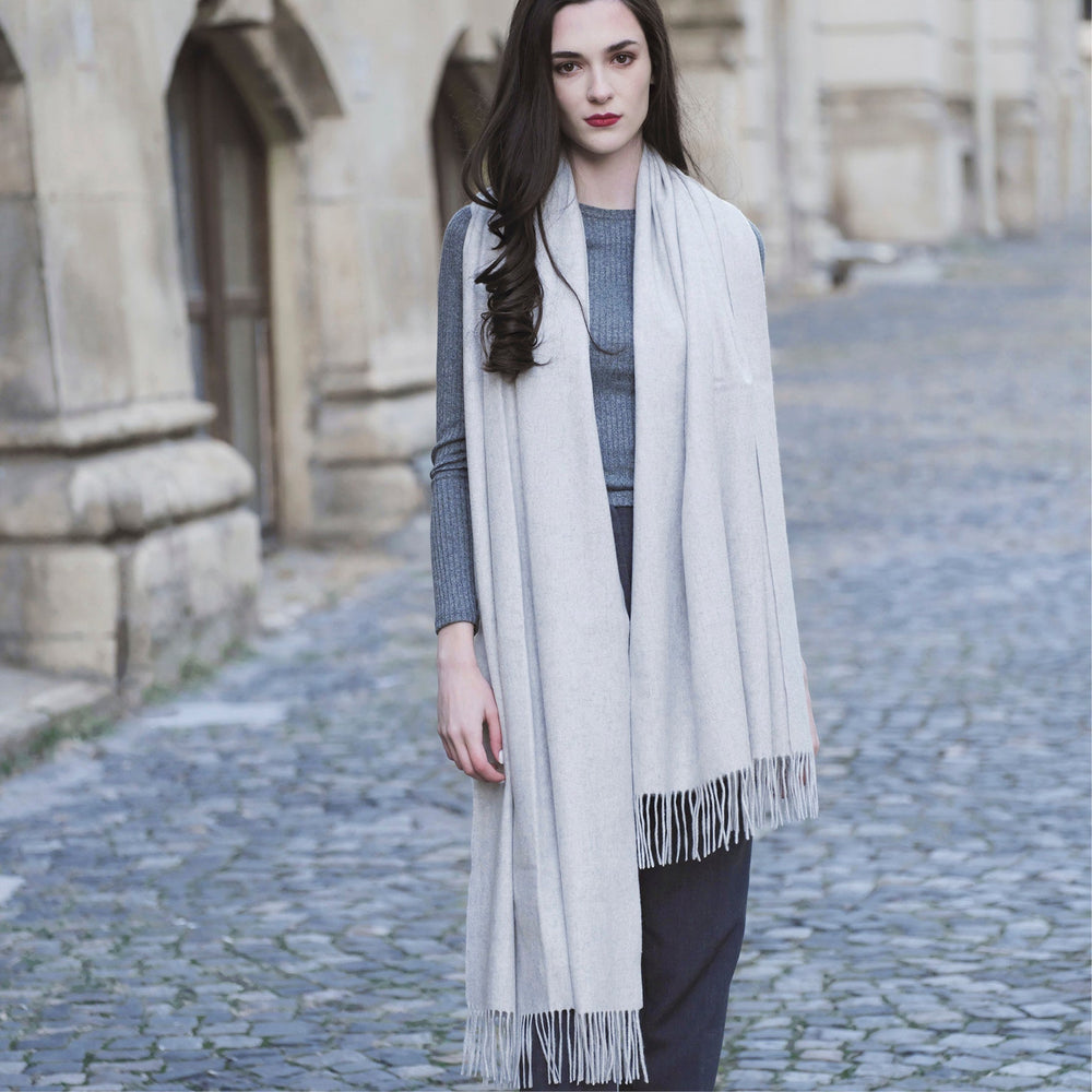 Étole cachemire - Gris clair - CXL by Christian Lacroix Maison