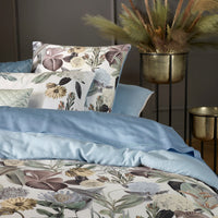 Housse de couette satin de coton - Garden bleu clair - CXL by Christian Lacroix Maison