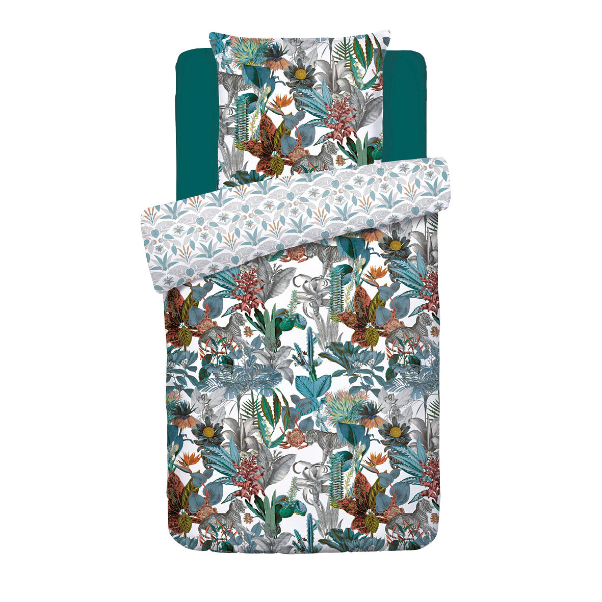 Housse de couette satin de coton - Zanzibar blanc - CXL by Christian Lacroix Maison
