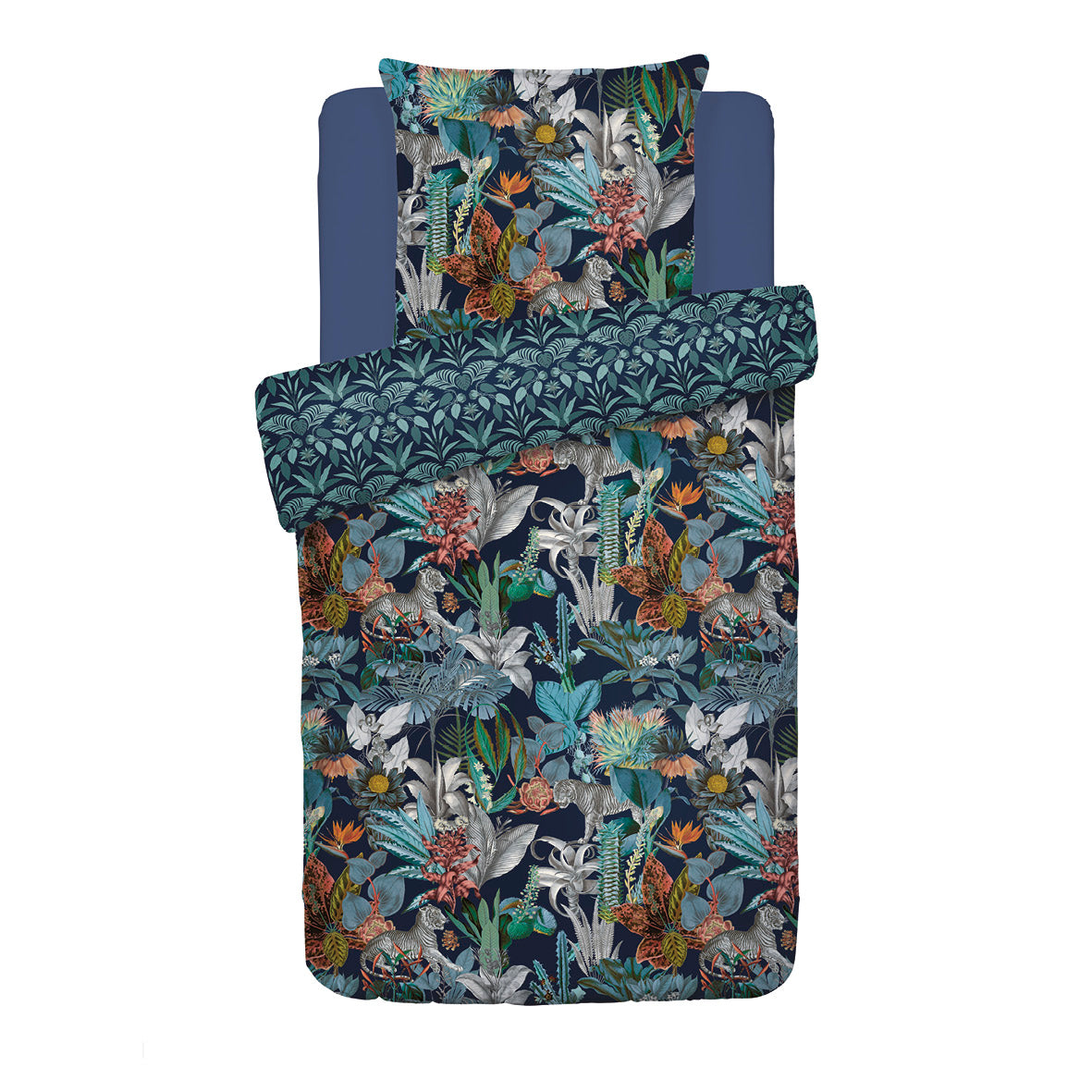 Housse de couette satin de coton - Zanzibar bleu - CXL by Christian Lacroix Maison