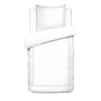 Housse de couette + taie d'oreiller satin de coton - Nîmes Gris / Blanc - CXL by Christian Lacroix Maison