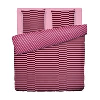 Housse de couette + taie(s) d’oreiler - Eclat Rose - 200 x 220 cm + 2 x (80 x 80 cm)
