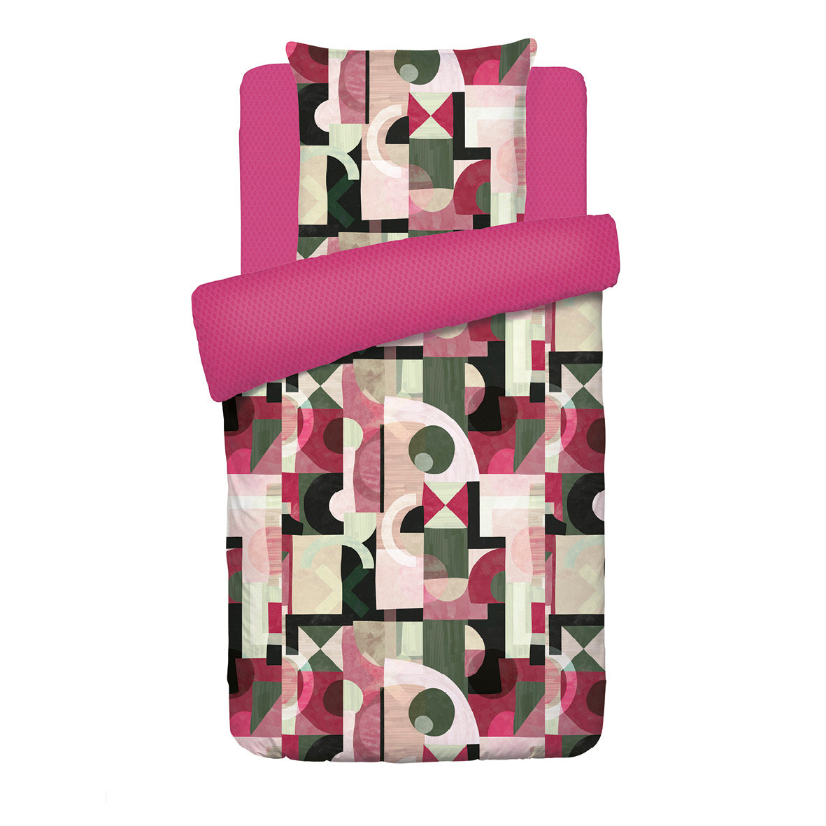 Housse de couette + taie(s) d'oreiller satin de coton - Collage Baie sauvage - CXL by Christian Lacroix Maison