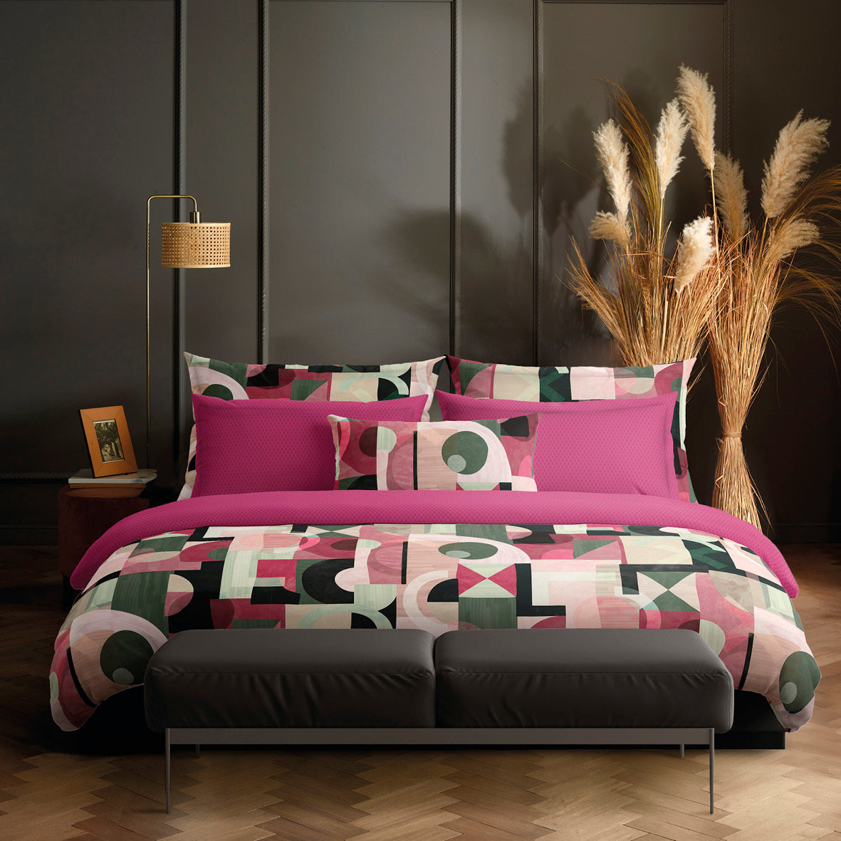 Housse de couette + taie(s) d'oreiller satin de coton - Collage Baie sauvage - CXL by Christian Lacroix Maison