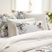 Housse de couette + taie(s) d'oreiller satin de coton - Garden taupe - CXL by Christian Lacroix Maison