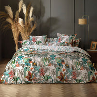 Housse de couette + taie(s) d'oreiller satin de coton -Zanzibar blanc - CXL by Christian Lacroix Maison