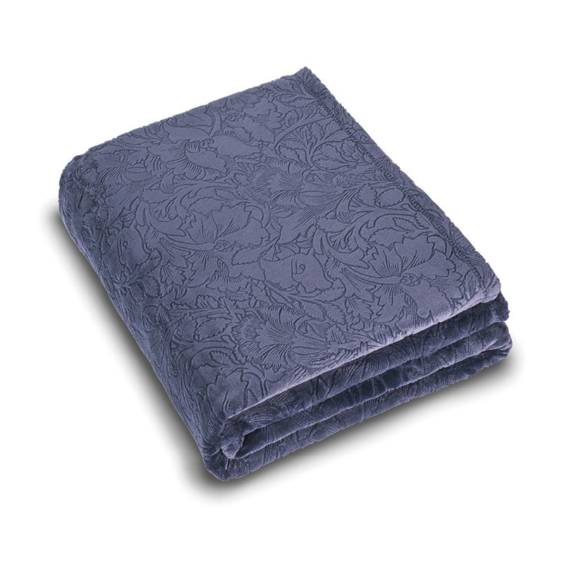 Maxi plaid/Couvre-lit Arabesque aubergine - CXL by Christian Lacroix Maison