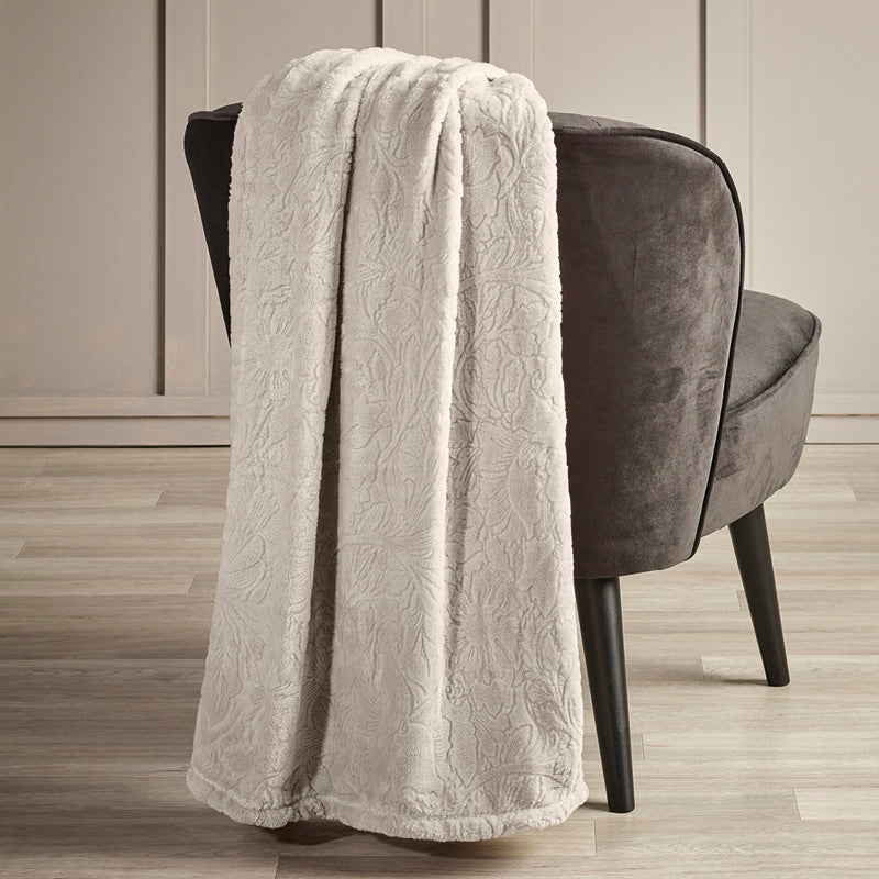 Maxi plaid/couvre-lit - Arabesque taupe - CXL by Christian Lacroix Maison