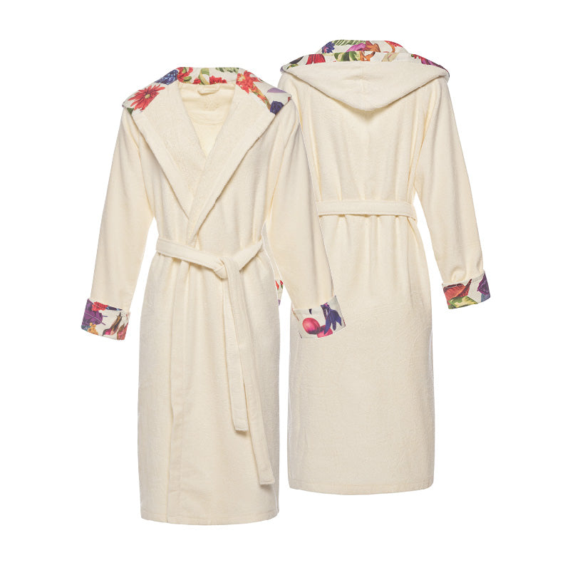 Peignoir avec capuche - Tropica vanille - CXL by Christian Lacroix Maison
