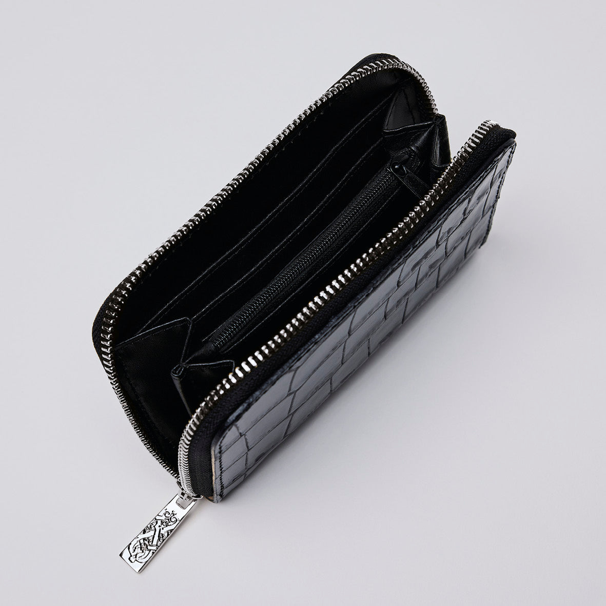 Petit portefeuille Tuilerie en cuir croco italien - CXL by Christian Lacroix Maison
