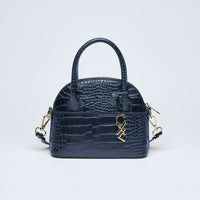 Petit sac bowling Bel-air en cuir croco - CXL by Christian Lacroix Maison