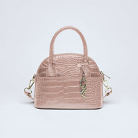 Petit sac bowling Bel-air en cuir croco - CXL by Christian Lacroix Maison
