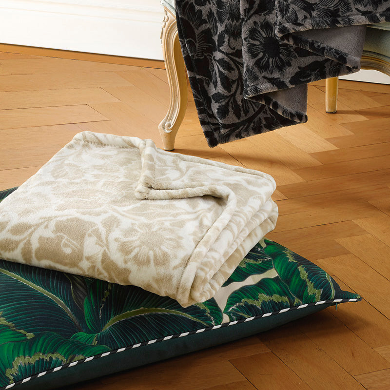 Plaid - 130 x 160 cm - Arabesque Taupe - CXL by Christian Lacroix Maison