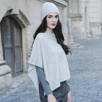 Poncho cachemire - Gris clair - CXL by Christian Lacroix Maison