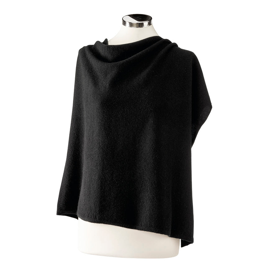 Poncho cachemire - Noir - CXL by Christian Lacroix Maison