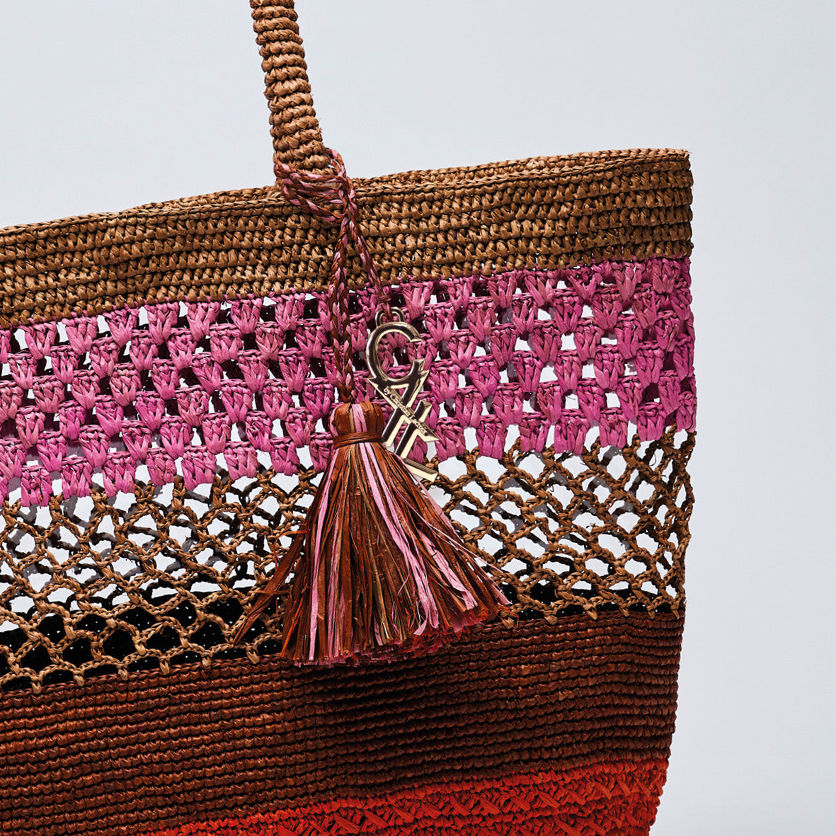 Sac à main Flavie en raphia confectionné à la main - CXL by Christian Lacroix Maison
