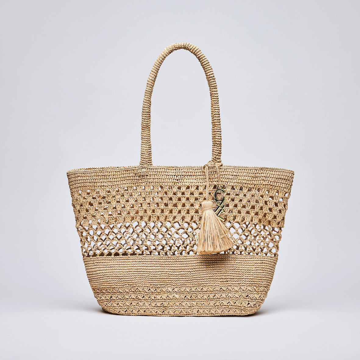 Sac à main Flavie en raphia confectionné à la main - CXL by Christian Lacroix Maison