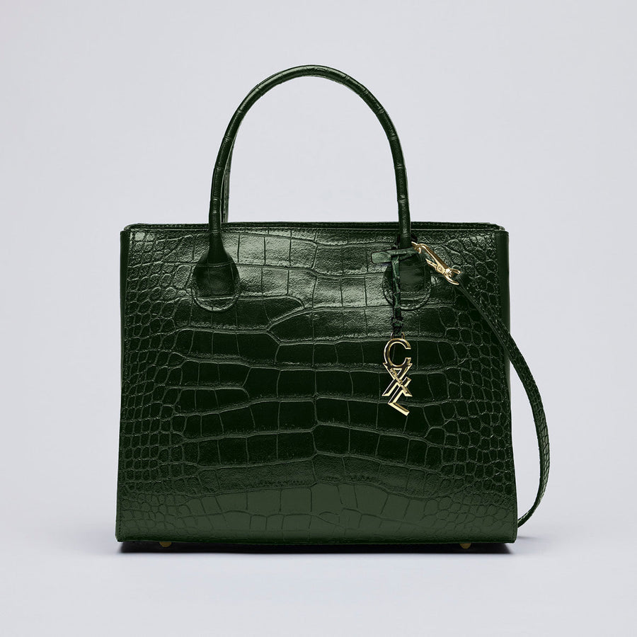 Croco leather handbag - Montaigne