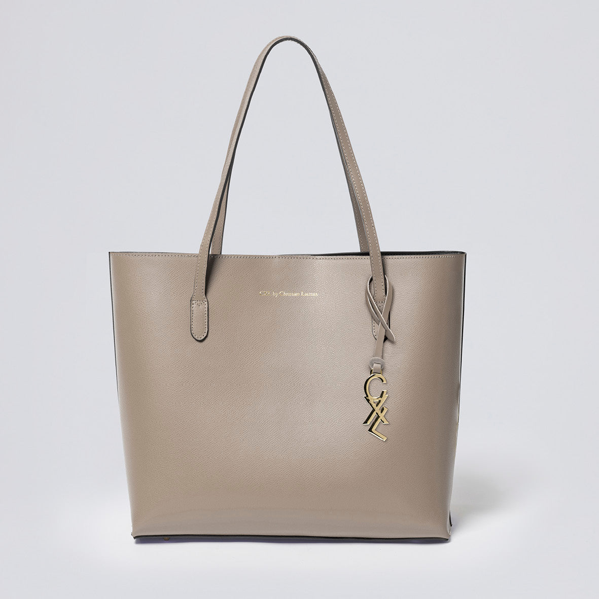 Sac à main Vendôme en cuir de veau - Nude