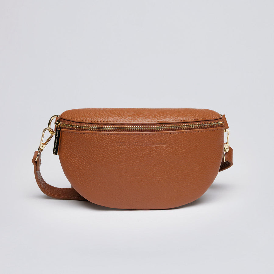 Sac banane Madeleine en cuir de veau italien