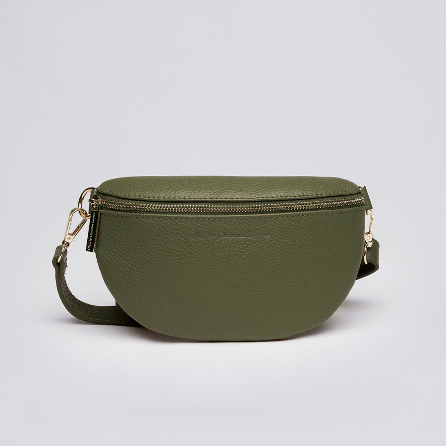 Sac banane Madeleine en cuir de veau italien