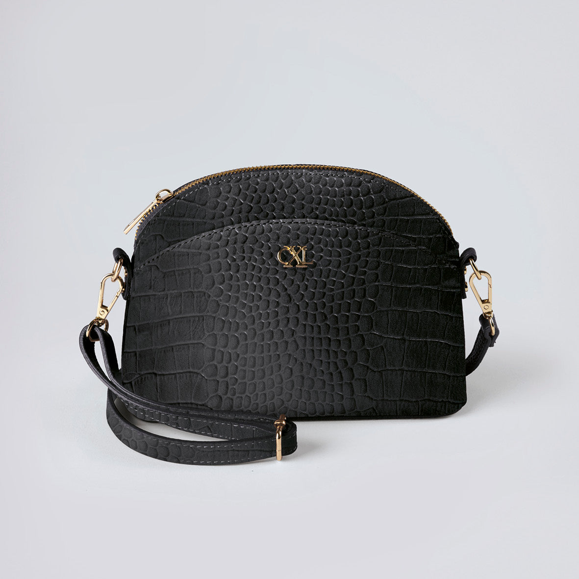 Sac bandoulière Malesherbes en cuir croco - CXL by Christian Lacroix Maison
