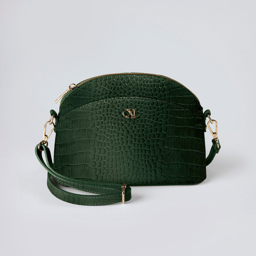 Sac bandoulière Malesherbes en cuir croco