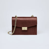 Sac bandoulière Peuplier en cuir croco - CXL by Christian Lacroix Maison