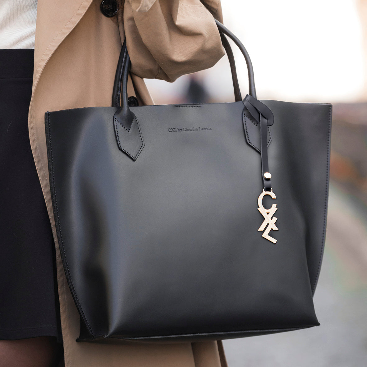 Sac cabas George V en cuir de veau italien avec pochette amovible - CXL by Christian Lacroix Maison
