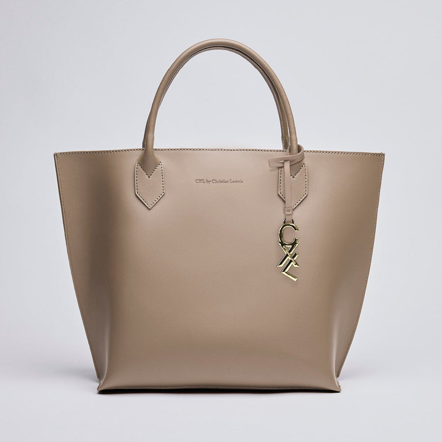 Leather handbag with removable pouch - George V 