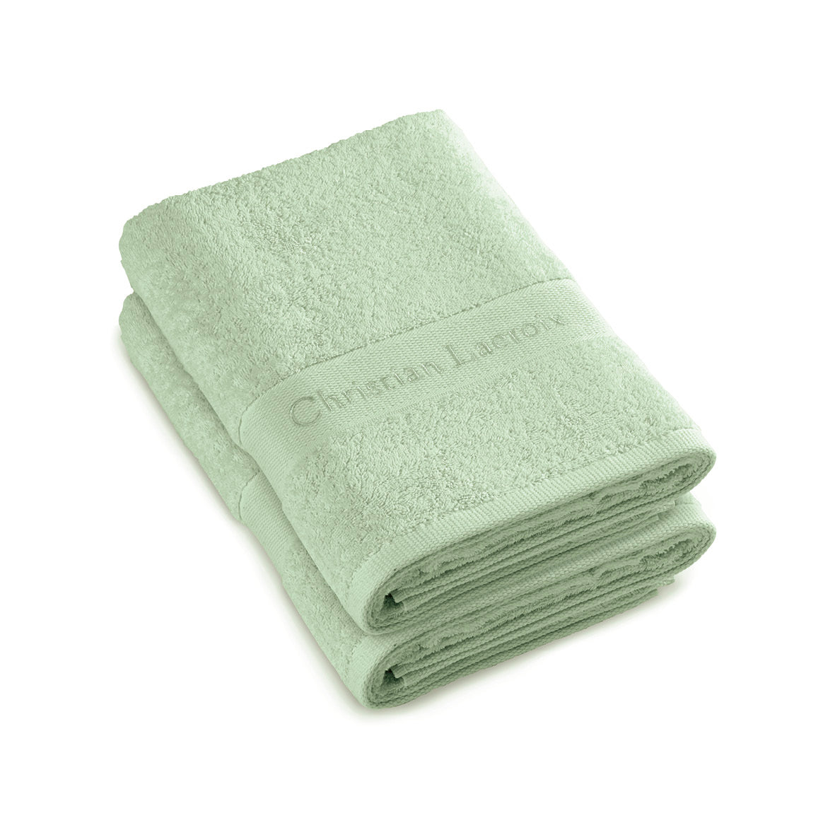Set de 2 draps de bain - Vert prairie