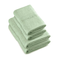 Set de 2 serviettes et 2 draps de bain - Vert prairie