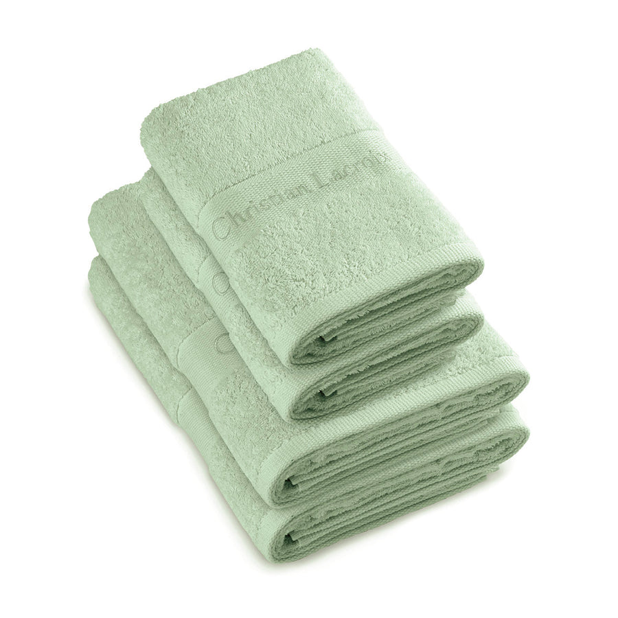Set de 2 serviettes et 2 draps de bain