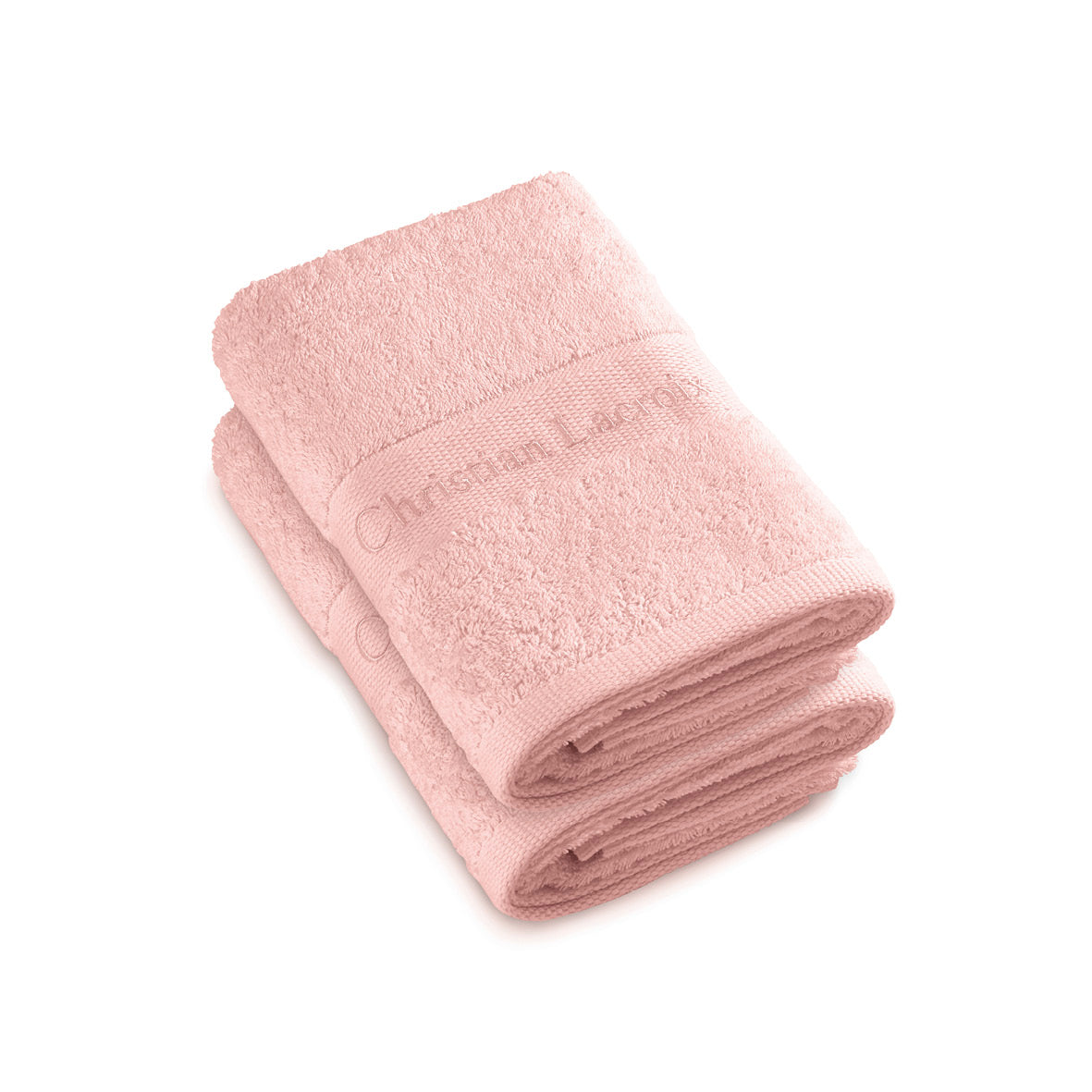 Set de 2 serviettes - Rose saumon