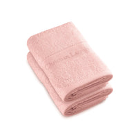 Set de 2 serviettes - Rose saumon